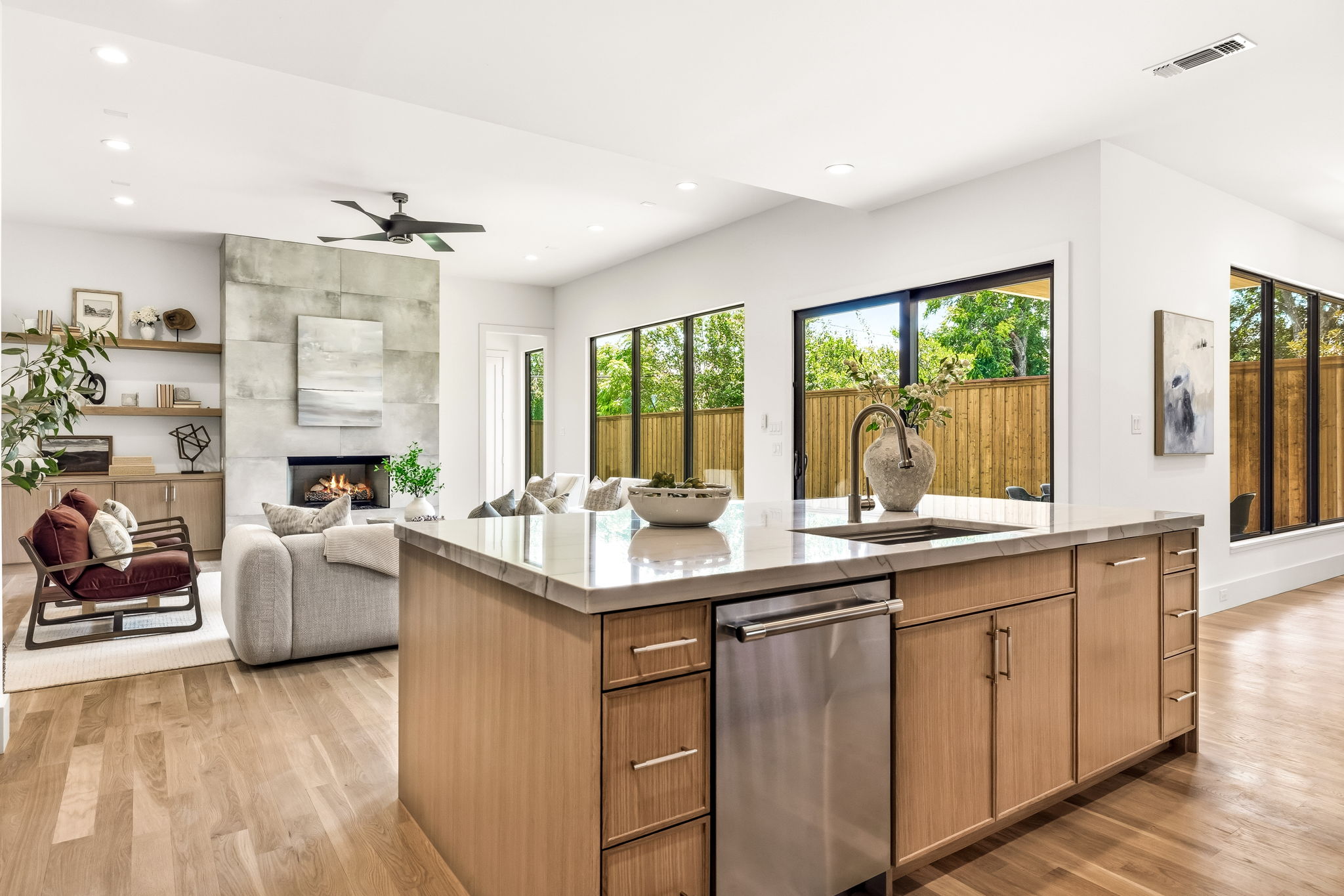 7714 Morton Street - Great Room & Kitchen
